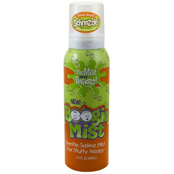 Boogie Mist Gentle Saline Mist for Stufffy Nose, Fresh Scent 3 oz