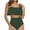 Green, variant on Womens Bikini Sets High Waisted Two Piece Swimsuits Ruffle Trim Cheeky Bathing Suit,Sizes S-2XL