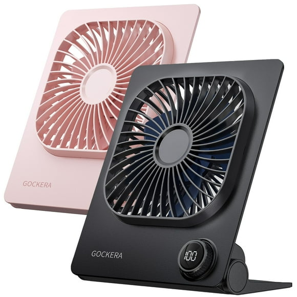 Ventilador de escritorio GOCKERA de 6.61 pulgadas, batería ultrafina de 5000 mAh, 100 velocidades