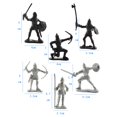 thumbnail image 4 of 28pcs Knights Warrior Horses Medieval Soldiers Figures Mini Model Toys Gift, 4 of 15