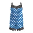 thumbnail image 5 of Kaemgyyd Women Sexy 2 Pieces Pajama Set Lace Printing Sleeveless Cami Top with Shorts Pjs Sets Sleepwear, 5 of 5