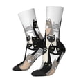 thumbnail image 1 of Balery Colors Cats Calcetas Largas con Estampado para Hombre y Mujer – Suaves y Transpirables, Talla Única (US 5-11), 1 of 6