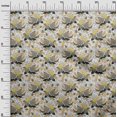 thumbnail image 3 of oneOone Rayon Pale Yellow Fabric Floral Craft Projects Decor Fabric Printed By The Yard 56 Inch Wide, 3 of 5