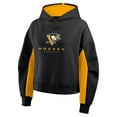 thumbnail image 4 of Women's Fanatics Black Pittsburgh Penguins Back Check Boxy Hoodie, 4 of 5