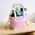 thumbnail image 4 of Win s Way Water Bottle Carrier with Strap Family Size 4 Compartment Drink Holder Bag Multi Cup Drink Tote Hands Free Spill Proof Durable with Pocket Practical Gift for Family, 4 of 5