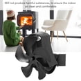 thumbnail image 3 of Wall Hanging Fireplace Fan, 5 Blade, Non Electric, Heat Powered, Aluminum Alloy, , Silent, Wide Range of Applications, Unique Design, Safe, Simple and Easy to Install, 3 of 8
