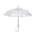 thumbnail image 1 of Decodeary Exquisite Craft Vintage Style Wedding Umbrella For Cosplay Eco-friendly Metal Parasol Dancing White 60cm, 1 of 1