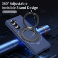 thumbnail image 7 of For Samsung Galaxy Z Fold 5 Case with Screen Protector, Grip Ring Kickstand Shockproof Hard PC Back Cover Anti-Scratch Bumper Drop Protection Slim Fit Phone Case for Samsung Galaxy Z Fold 5, Blue, 7 of 7