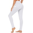 thumbnail image 5 of JnLxul Leggings for Women Casual Workout High Waisted Slim Stretchy Tights Yoga Pants with Pockets for Outdoor Running(Small,White), 5 of 8