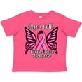 thumbnail image 3 of Inktastic Breast Cancer Awareness Hope and Faith with Butterfly Ribbon Girls Toddler T-Shirt, 3 of 5