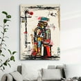 thumbnail image 3 of 1pc Large Modern Abstract Graffiti Canvas Print with Pine Wood Frame | Vibrant Street Art for Living Room, Bedroom, Hallway Decor | Contemporary Artwork, Wall Art, 3 of 9