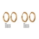 thumbnail image 1 of Pendientes de aro Qarigey de plata para mujer Acero inoxidable, 1 of 6