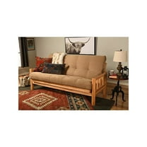 KODIAK Lodge Frame-Natural Finish-Suede Peat Mattress