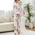thumbnail image 2 of Top-kevin Women Long Sleeve Pajama Set Comfy Pjs Sets Cute Cookie Pattern 2 Piece Lounge Set, 2 of 12