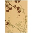 thumbnail image 2 of SAFAVIEH Courtyard Christian Floral Indoor/Outdoor Area Rug, 5'3" x 7'7", Natural/Olive, 2 of 9