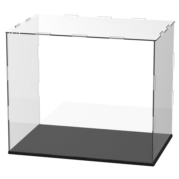 Uxcell Clear Acrylic Display Case, 12 x 8 x 10 Inch Assemble Acrylic Display Box Dustproof for Action Figures/Model/Collectibles/Doll