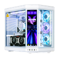 thumbnail image 2 of Velztorm LCD Praetix Gaming Desktop PC (14th Gen Intel i9-14900K 2.40GHz, Radeon RX 7900 XTX 24GB, 32GB DDR5, 1TB PCIe SSD + 1TB HDD, 360mm AIO, 1000W PSU, RGB Fans, WiFi 6E, Win 11 Home) VELZ0091, 2 of 7