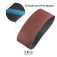 thumbnail image 3 of Uxcell 5 Packs Sanding Belts 4 x 24 Inch Belt Sander Paper 80 Grit Aluminum Oxide Sandpaper for Polishing Wood Metal, 3 of 6