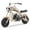 Sand, variant on QEASET Gas Mini Chopper Bike, 49.4 CC 2-Stroke Dirt Bike with Big Headlight, Rear Shock Absorber, Metal Frame, Disc Brakes, Max Load 165Lbs, Up to 20Mph, Gary