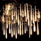 thumbnail image 3 of Cadena de luces LED de lluvia de meteoritos, 8/16/24/32 tubos, 30/50 cm, para decoración de exteriores, Navidad, bodas, árboles, fiestas, 220 V/110 V, 3 of 5