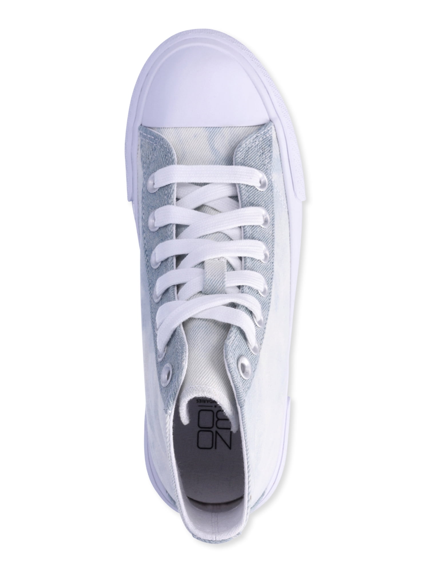No Boundaries Platform Lace Up High Top Sneakers, Women’s