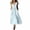 Light Blue, variant on Lovzfmll Women's V Neck Sleeveless Solid Maxi Sundress, Loose Casual Dress Light Blue, M