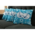 thumbnail image 5 of Ambesonne Nautical Throw Pillow Cover 4 Pack, Nostalgia Sailboat, 16", Blue Turquoise White, 5 of 5