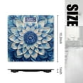 thumbnail image 2 of High Precision Body Weight Scale Smart Bathroom Scales with Large LCD Display(400lbs),Decorative for Bedroom-Abstract Blue And White Mandala Flower Painting, 2 of 4