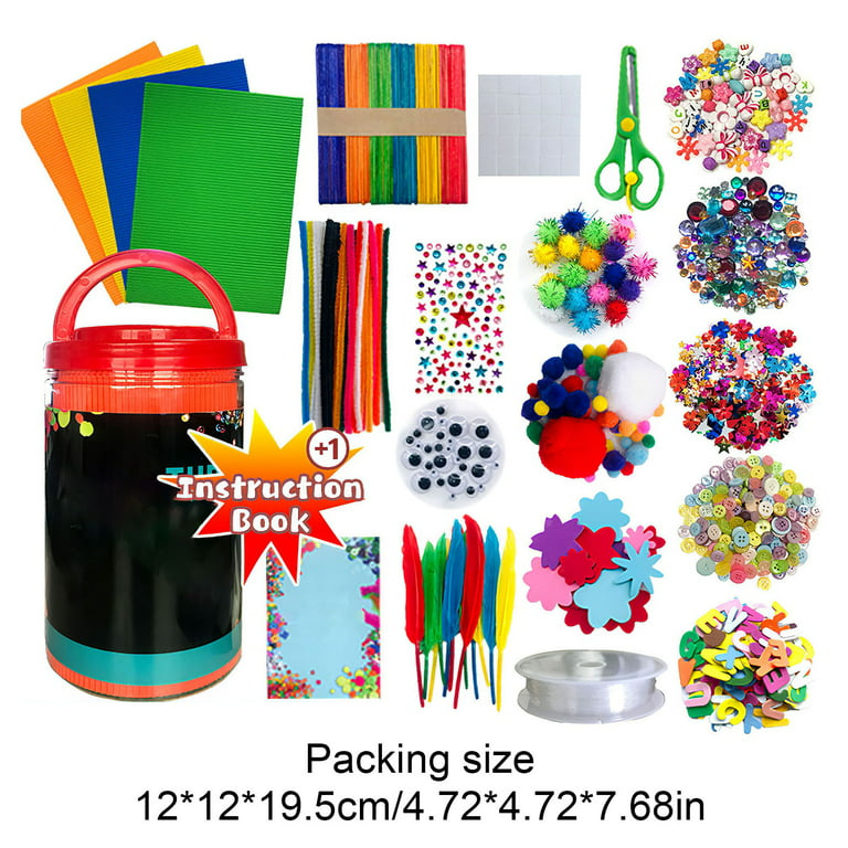 Arts & Crafts Supplies Kit for Kids Boys Girls All in One DIY