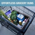 thumbnail image 7 of CleverMade Space-Saving Collapsible Shopping Basket 32L Foldable, Stone 1 Pack, 7 of 7