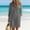 Gray, variant on Womens Button down Dress Long Maxi Dresses for Women 2026 Summer Solid Color Lapel Breathable Regular Fit Hawaii Office Dress with Pockets Basic for Business and Casual S-3XL