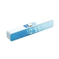 thumbnail image 1 of Bluetooth 5.0 Barre de Son Haut-Parleur à Réduction de Bruit Réveil Sans Fil Haut-Parleur LED Blanc avec Écran, 1 of 10
