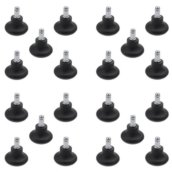 20Pcs Glides Replacement Office Chair Wheels Stopper Office Chair Swivel Caster Wheels, 2 Inch Stool Glides