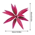 thumbnail image 3 of Artificial Tropical Plant UV Resistant Large Faux Plants Outdoor Fake Boston Ferns Potted Plants Realistic Agave Plastic Hostas Greenery Patio Outside Shrubs Flower Grass Front Porch Decor, Purple*4, 3 of 9