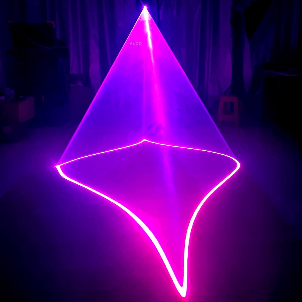 Pro Android / iOS APP Bluetooth Control 5W RGB Animation Scan Beam Projector La ser Lights ILDA DMX512 For DJ Disco Party Show Stage Lighting