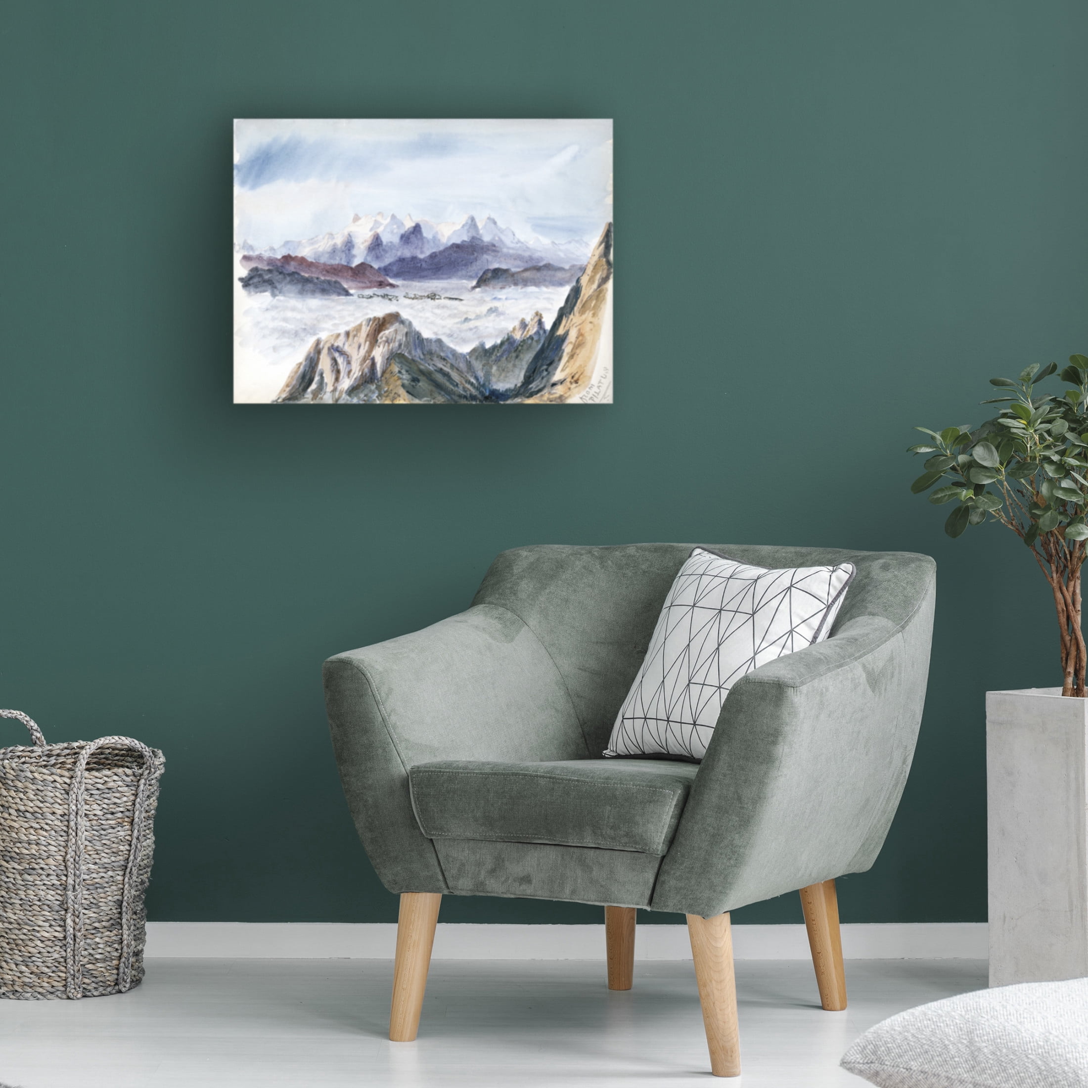 Trademark Fine Art John Singer Sargent Sargent Mountainous Landscapes I Canvas Wall Art