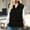 *Black, variant on Women's Puffer Vest With Pockets,Lapel Zip Up Sleeveless Jacket,Slim Fit Trendy Jacket Green,Womens Plus XXL