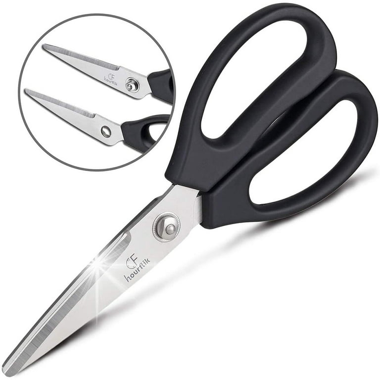 KUNIFU Kitchen Scissors All Purpose Heavy Duty, Kitchen Shears Come Apart  Dishwasher Safe, Ultra Sharp Stainless Steel Kitchen Gadgets, Cooking  Cutter