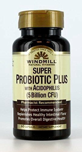 Windmill Natural Vitamin Super Probiotic Plus with Audiophilus, 60 Each - (Pack of 2)
