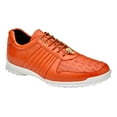 thumbnail image 3 of Belvedere Mens' Astor Orange Genuine Caiman Crocodile Soft Calf Casual Shoes (11), 3 of 3