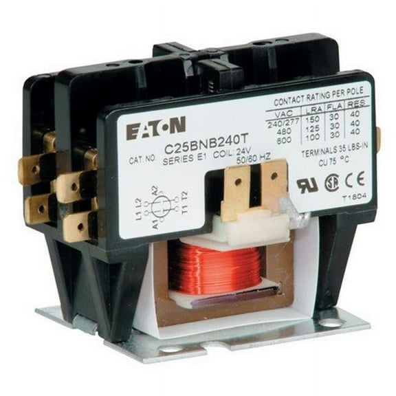 Eaton DefPurposeMagContactor,208-240VAC,2P,20A C25BNB220B