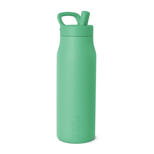 Botella de agua Simple Modern Mesa Signature de 1 litro con revestimiento de cerámica