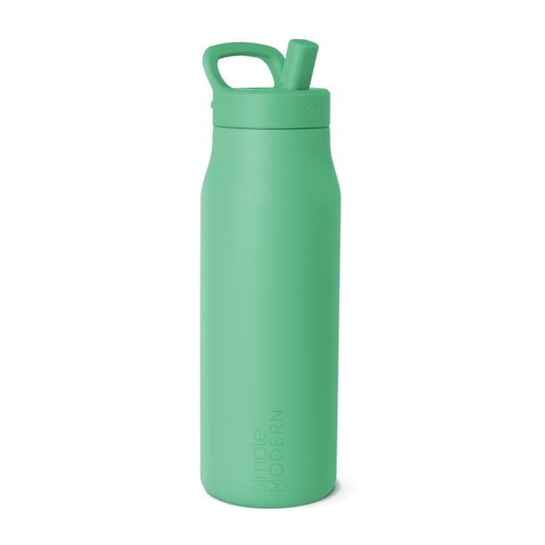 Botella de agua Simple Modern Mesa Signature de 1 litro con revestimiento de cerámica