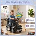 thumbnail image 3 of iYofe Toddler Push Car with Parent Handle, Licensed Ford Bronco Raptor 3-in-1 Ride on Toys for Toddlers with Music, Horn, Under Seat Storage, Black, 3 of 8