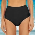 thumbnail image 2 of THDHVS Bikini Bottoms,Swim Shorts Women,Solid Color Swim Shorts StretchComfortable for Beach or Swimming Black, 2 of 6