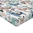 thumbnail image 2 of Ambesonne Llama Fitted Sheet, Cartoon Design, Queen Size, Multicolor, 2 of 3