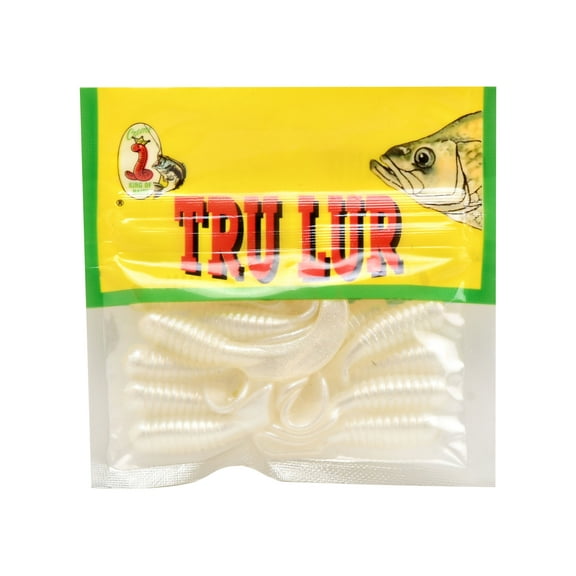 Creme 2" Curl Tail Grub Lure, White