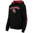 thumbnail image 2 of Women's Colosseum Black Oklahoma Sooners Loud and Proud Pullover Hoodie, 2 of 3