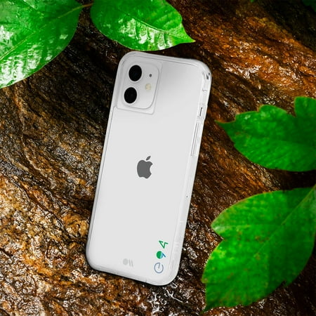 Case-Mate - Eco94 Eco-clear Carrying Case With Micropel For Apple iPhone 12 Mini