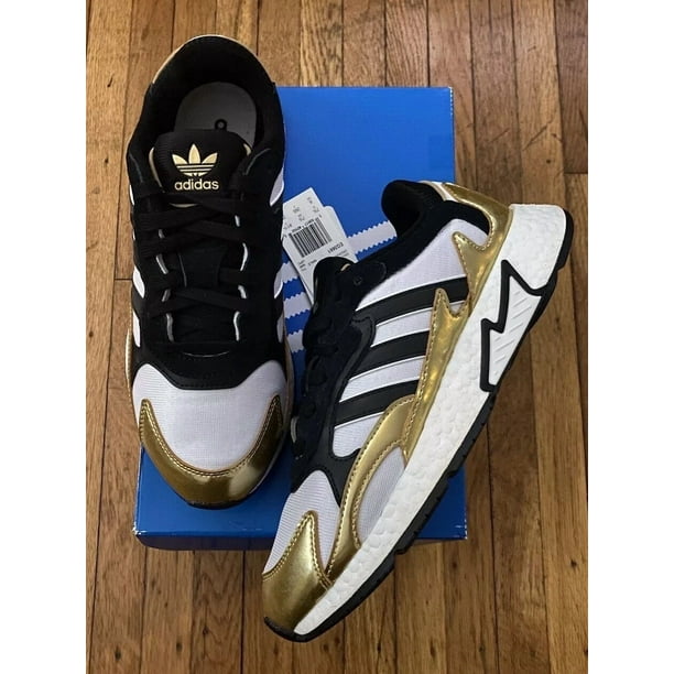 Ad-id-as Tresc Run Boost White Sneakers Gold White Black EG5661 Size 8 Men New